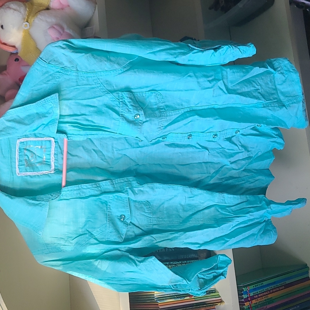 Lightweight button down blouse